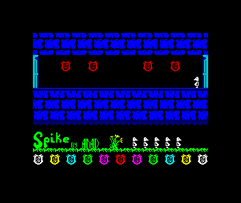 Spike (ZX Spectrum) screenshot: You reach this interlude screen