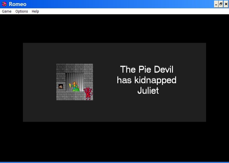 Klik & Play (Windows 3.x) screenshot: Game 7 : Romeo This is the plot summary