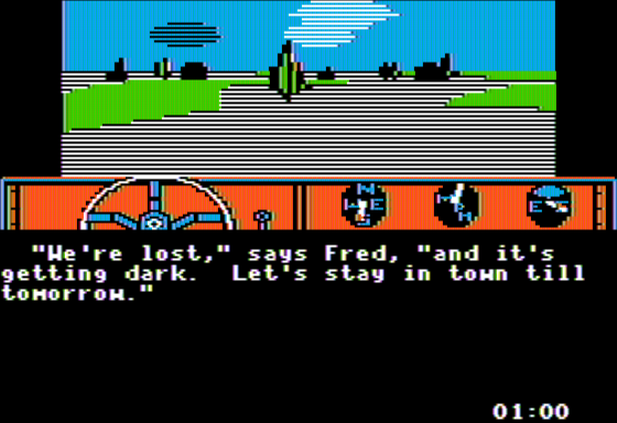 Escape (Apple II) screenshot: Getting Instructions