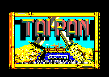 Tai-Pan (Amstrad CPC) screenshot: Title screen