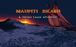 Maupiti Island (DOS) screenshot: Title screen