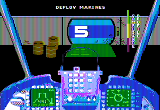 Aliens: The Computer Game (Apple II) screenshot: Landed on Planet