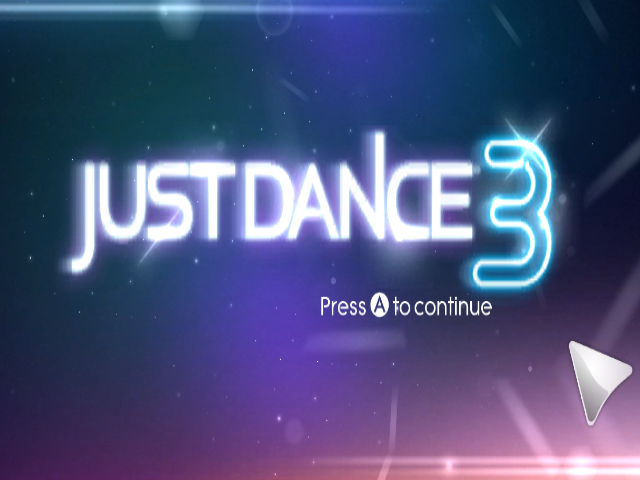 Just Dance 3 (Wii) screenshot: Title Screen