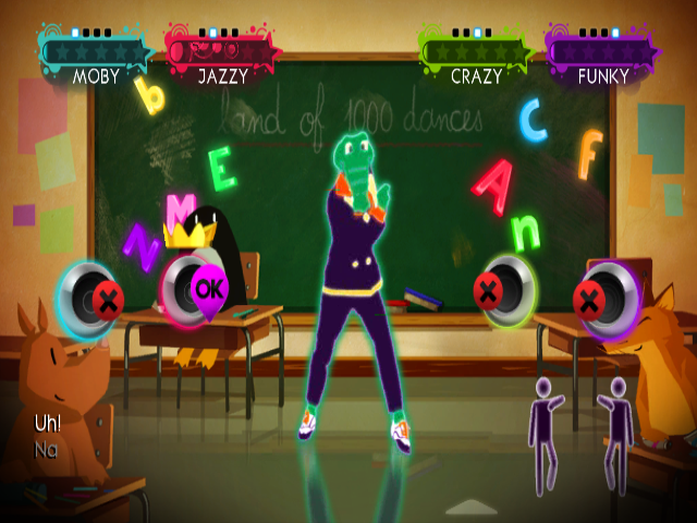 Just Dance 3 (Wii) screenshot: <i>Land Of The 1000 Dances</i> gameplay