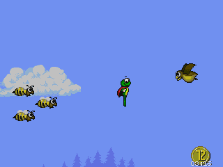 Superfrog (DOS) screenshot: Bird