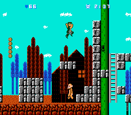 Bats & Terry (NES) screenshot: A monkey