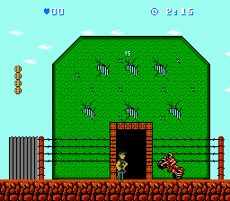 Bats & Terry (NES) screenshot: World 1, stage 1 - Time Race