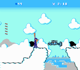 Bats & Terry (NES) screenshot: Second boss - Blue Dragon