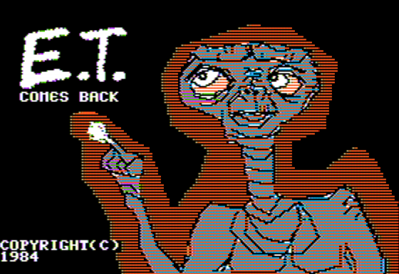 E.T. Comes Back (Apple II) screenshot: Title Screen