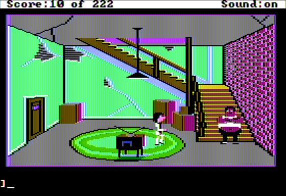 Leisure Suit Larry in the Land of the Lounge Lizards (Apple II) screenshot: Meet Interesting People