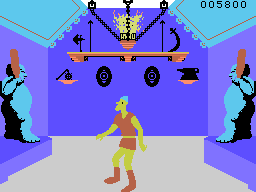 Dragon's Lair (Coleco Adam) screenshot: The weapons room