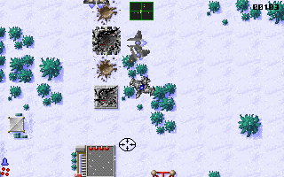 Zone 66 (DOS) screenshot: It would appear there is action in Greenland also....