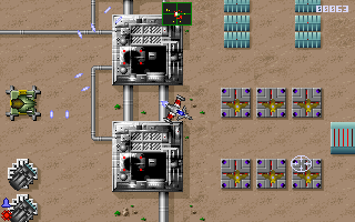 Zone 66 (DOS) screenshot: It looks like the terrorists have it all together