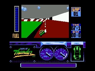 Days of Thunder (NES) screenshot: Atlanta qualifying race
