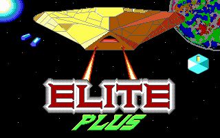 Elite Plus (DOS) screenshot: EGA/VGA 16 colors: Title screen