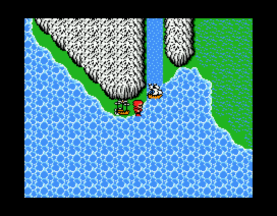 Final Fantasy (MSX) screenshot: You found a ship