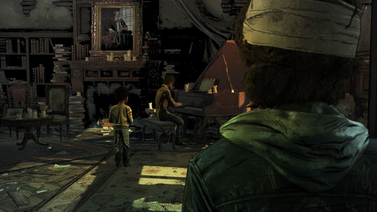 The Walking Dead: The Final Season (PlayStation 4) screenshot: Episode 1: Found the piano room