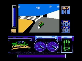 Days of Thunder (NES) screenshot: Daytona Qualifying race