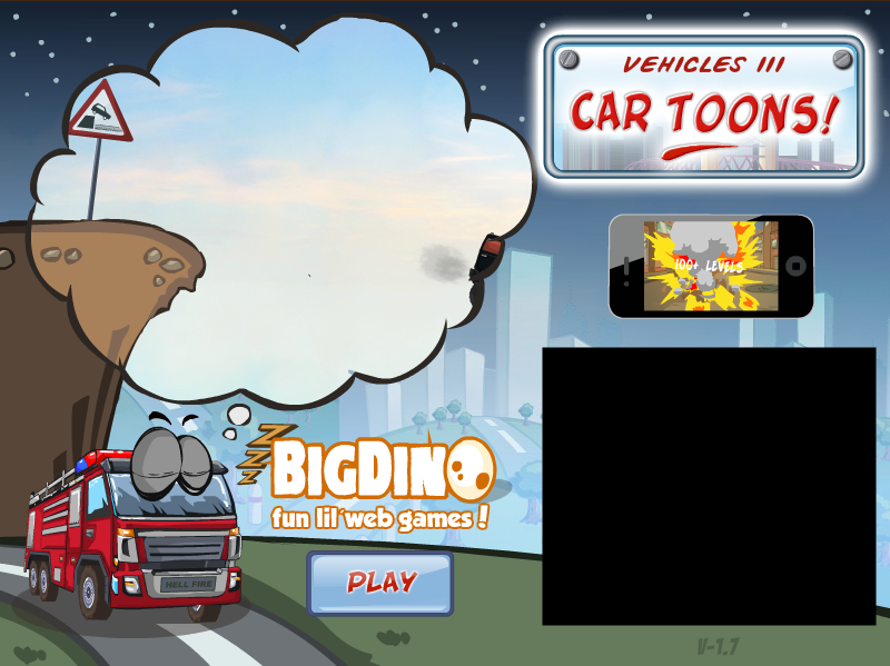 Car Toons (Browser) screenshot: Title screen