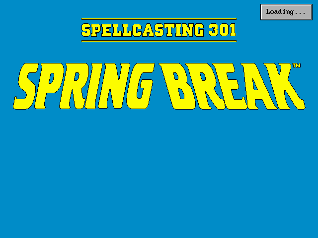 Steve Meretzky's Spellcasting 301: Spring Break (DOS) screenshot: Title screen