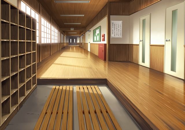 Haru no Ashioto (PlayStation 2) screenshot: Getting familiar with the school layout.