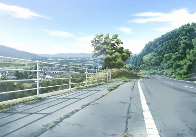 Haru no Ashioto (PlayStation 2) screenshot: There's a long walk to school.