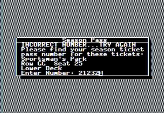 Earl Weaver Baseball (Apple II) screenshot: Copy Protection