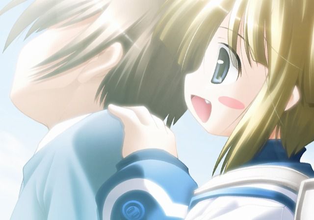 Haru no Ashioto (PlayStation 2) screenshot: Yuu-chan's sudden surprise.