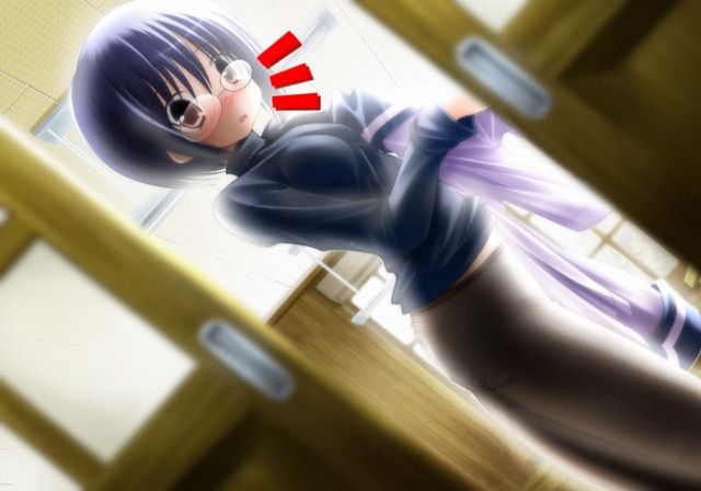 Haru no Ashioto (PlayStation 2) screenshot: It's not wise to peek through the door that are ajar.
