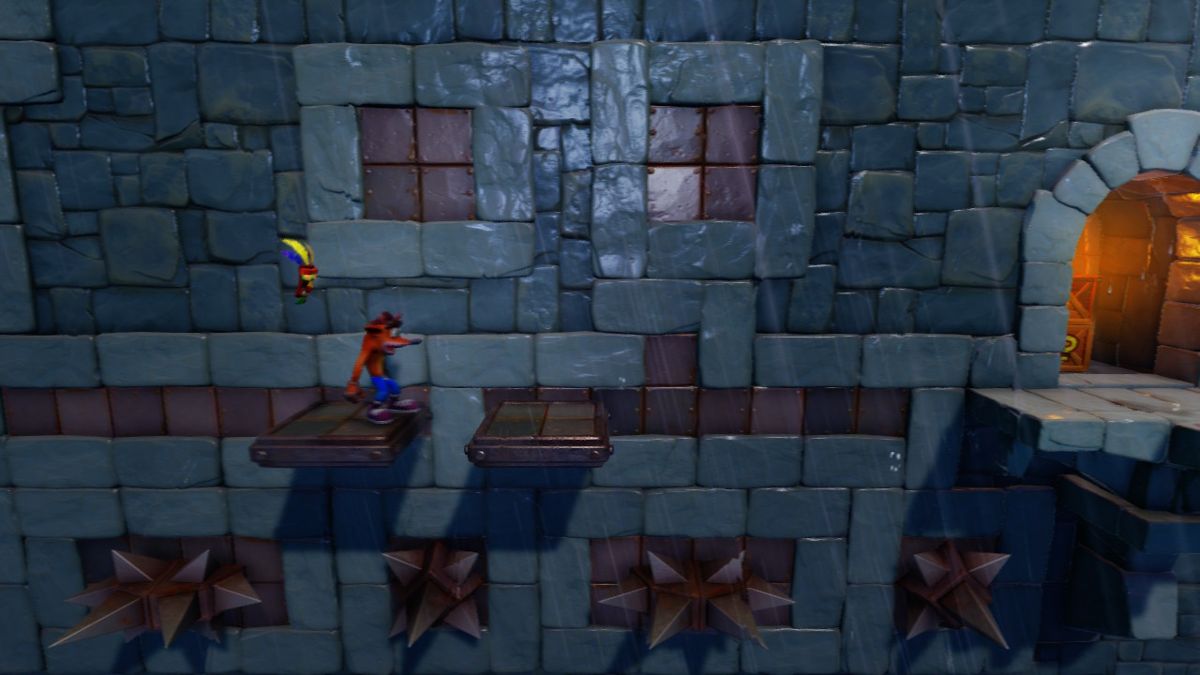 Crash Bandicoot: N. Sane Trilogy (Nintendo Switch) screenshot: A Slippery climb