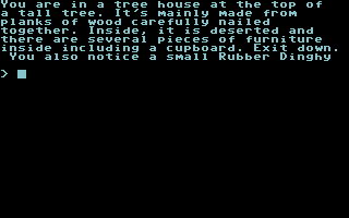 Commodore Format Power Pack 39 (Commodore 64) screenshot: The Curse of Vulcan: In a tree house