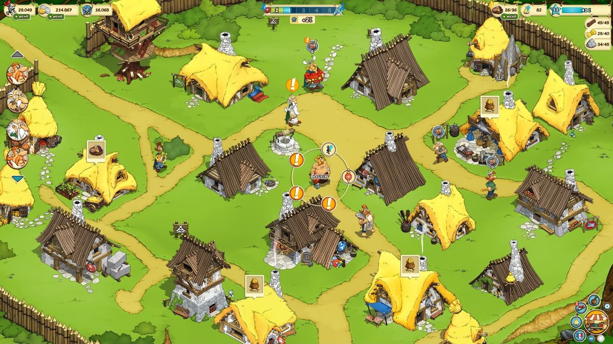 Asterix & Friends (Browser) screenshot: The Armorican village