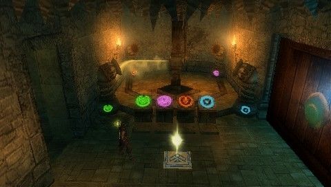 Prince of Persia: The Forgotten Sands (PSP) screenshot: Color-based puzzle