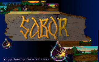 Sabor (DOS) screenshot: Title Screen