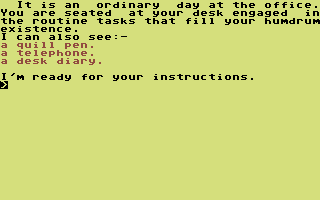 Mindbender (Commodore 64) screenshot: In your office