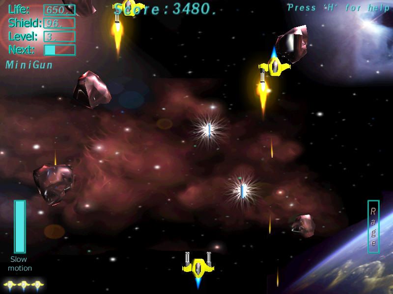 Back to Earth (Windows) screenshot: Shield power-up