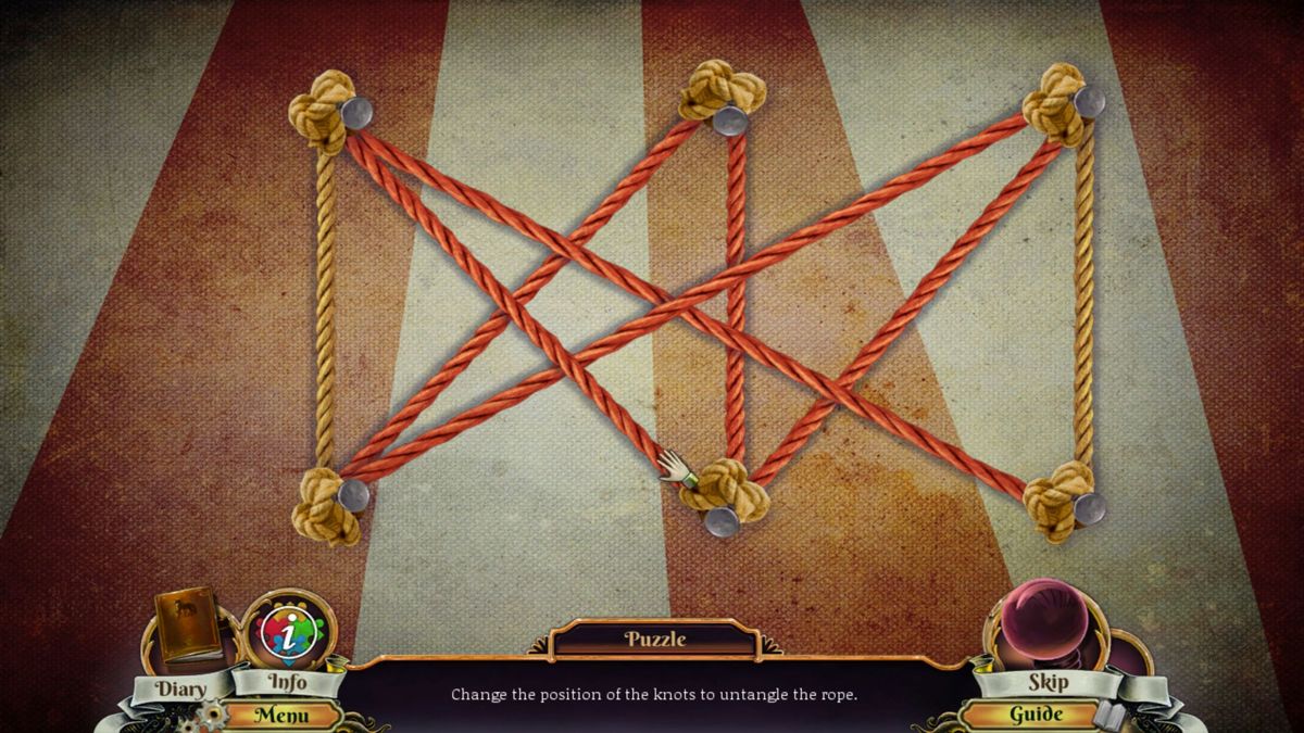 Dark Arcana: The Carnival (Windows) screenshot: A Bonus Adventure puzzle. There's a similar puzzle in the main game