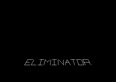 The Eliminator (Commodore 64) screenshot: Title Screen