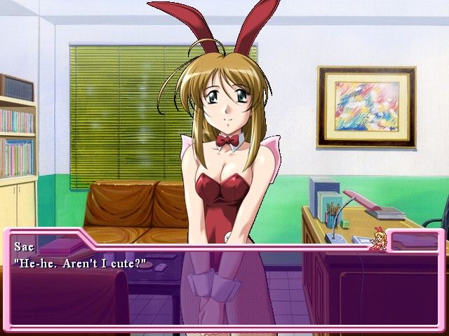 Do You Like Horny Bunnies? (Windows) screenshot: Your cousin Sae