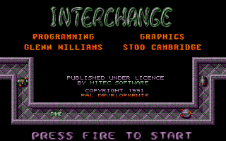 Insector Hecti in the Inter Change (Atari ST) screenshot: Title screen