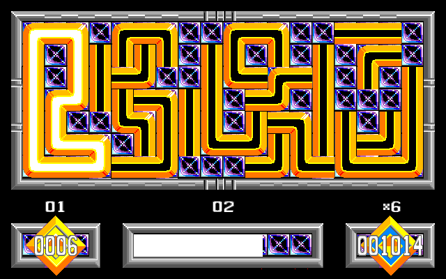 Loopz (PC-98) screenshot: Crystal graphic