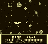 Star Trek: 25th Anniversary (Game Boy) screenshot: Asteroid Belt