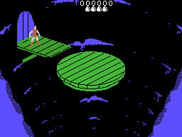 Dragon's Lair (Coleco Adam) screenshot: The falling disk