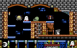 Blinkys Scary School (Commodore 64) screenshot: Watch out for these dangerous creatures