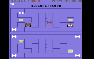 Grabber (Commodore 64) screenshot: Grabbed some treasure