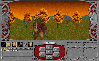 Ravenloft: Strahd's Possession (DOS) screenshot: Your first battle against an assassin
