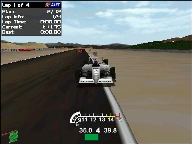 CART Precision Racing (Windows) screenshot: Sand