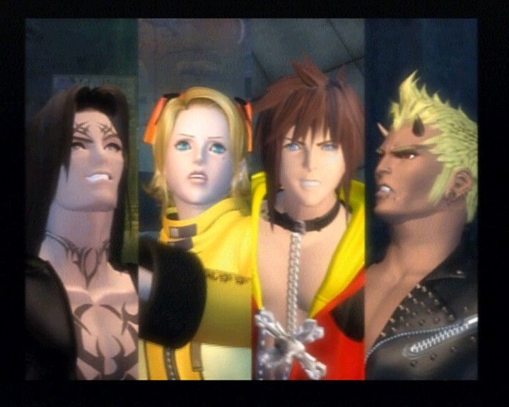 The Bouncer (PlayStation 2) screenshot: First attack surprised all of the main characters.