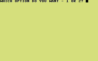 Goodness Gracious (Commodore 64) screenshot: Beginner or Expert?