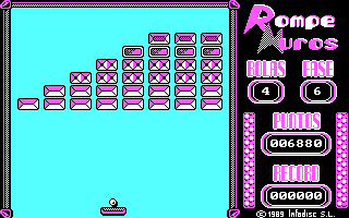 Rompe Muros (DOS) screenshot: Stage 6.
